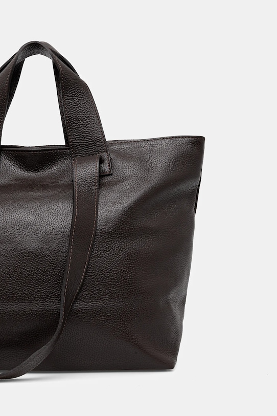 Akcesoria Answear.LAB torebka skórzana 1412.hak brązowy