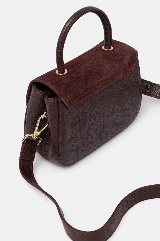 Akcesoria Answear.LAB torebka skórzana SR23MM.pak bordowy