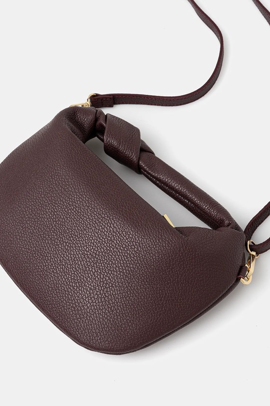 Akcesoria Answear.LAB torebka skórzana SR33ML.pak bordowy