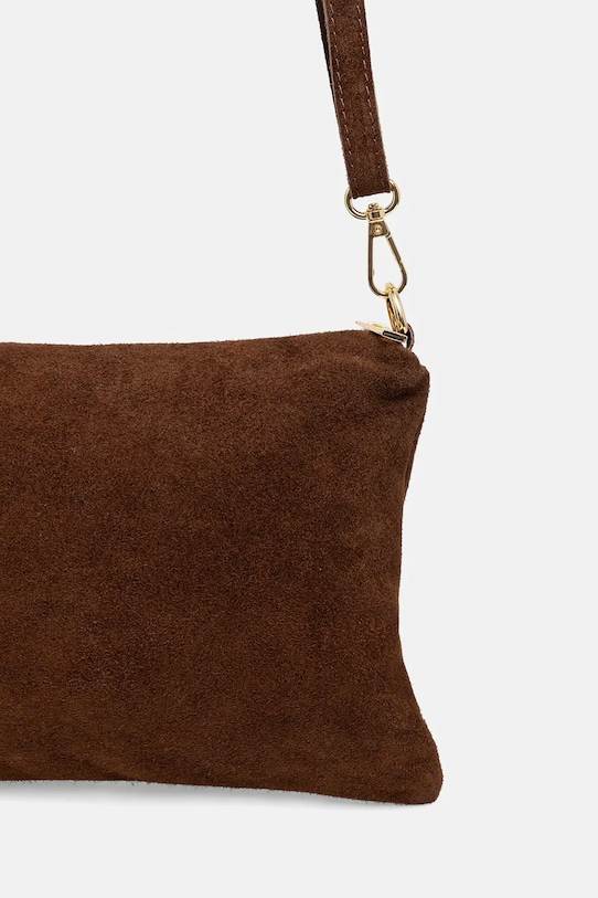 Akcesoria Answear.LAB torebka zamszowa SR15SZ.pak brązowy