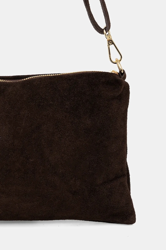Akcesoria Answear.LAB torebka zamszowa SR15SZ.pak brązowy