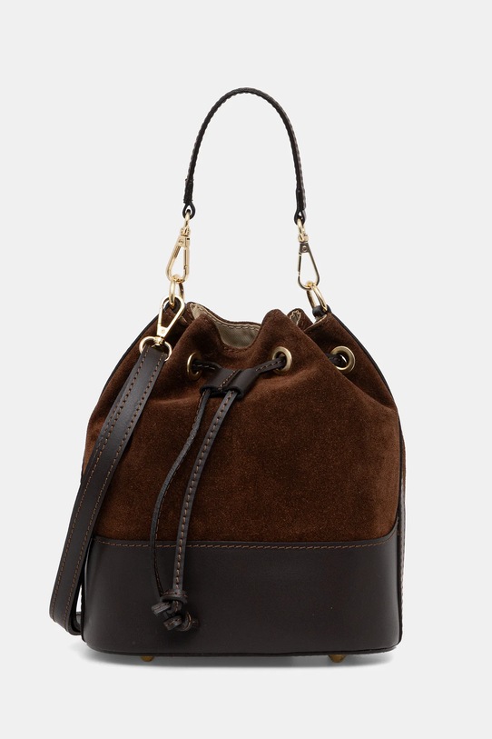 Answear.LAB torebka skórzana skóra licowa brązowy SR19MM.pak