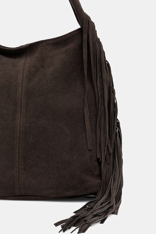 Akcesoria Answear.LAB torebka zamszowa SR22DZ.pak brązowy