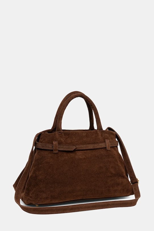 Akcesoria Answear.LAB torebka zamszowa SR31DZ.pak brązowy