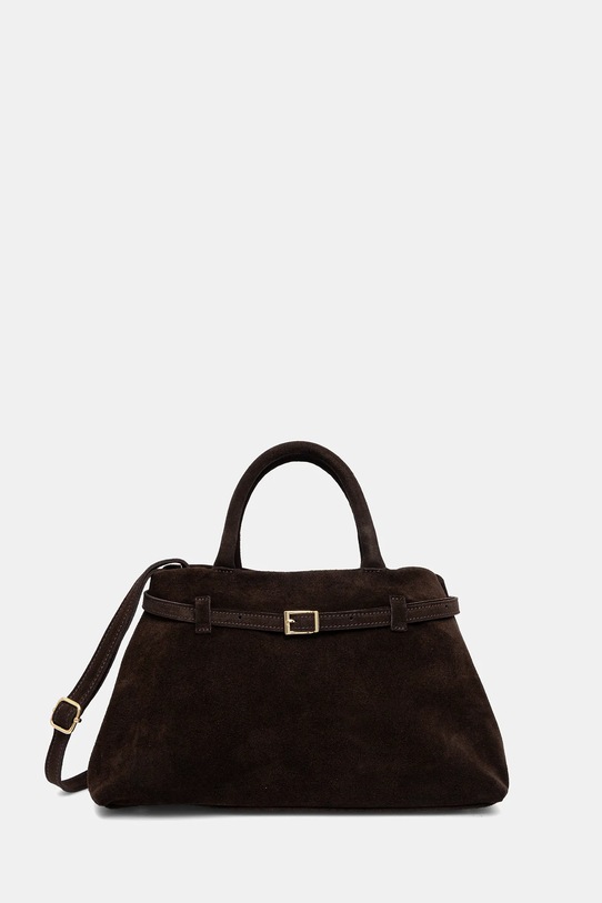 Semišová kabelka Answear.LAB semišová kůže hnědá SR31DZ.pak