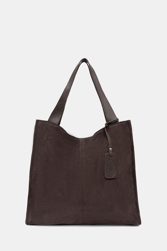 Semišová kabelka Answear.LAB semišová kůže hnědá SR35DZ.pak