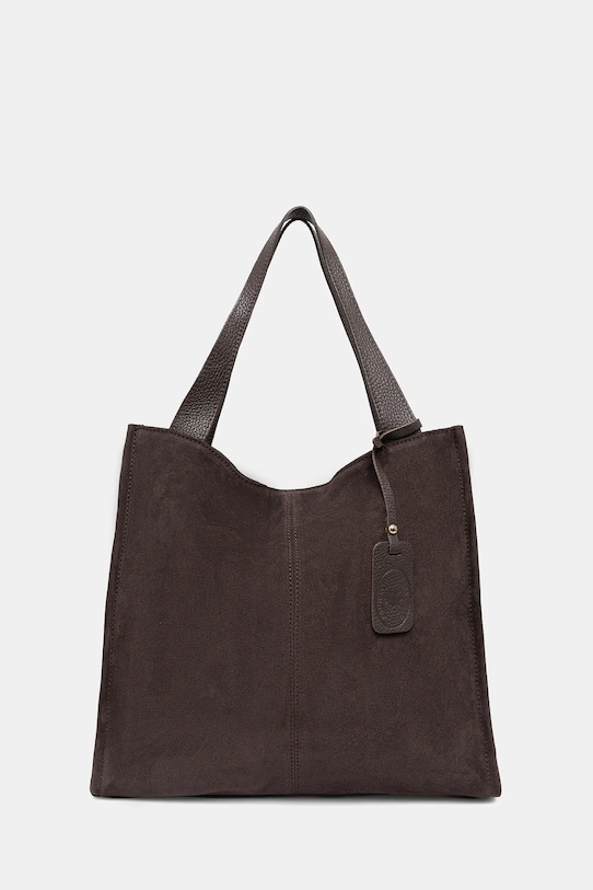 Answear.LAB torebka zamszowa skóra zamszowa brązowy SR35DZ.pak