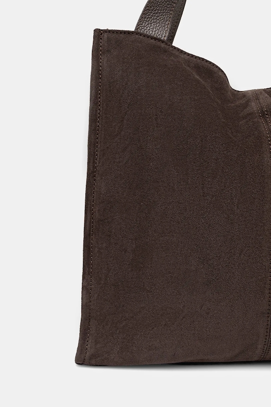 Akcesoria Answear.LAB torebka zamszowa SR35DZ.pak brązowy
