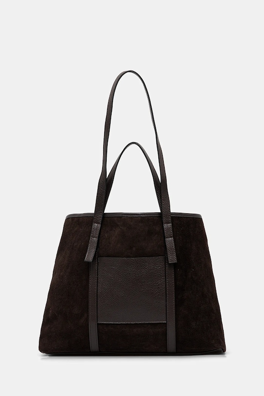 Answear.LAB torebka skórzana skóra licowa brązowy SR37DM.pak