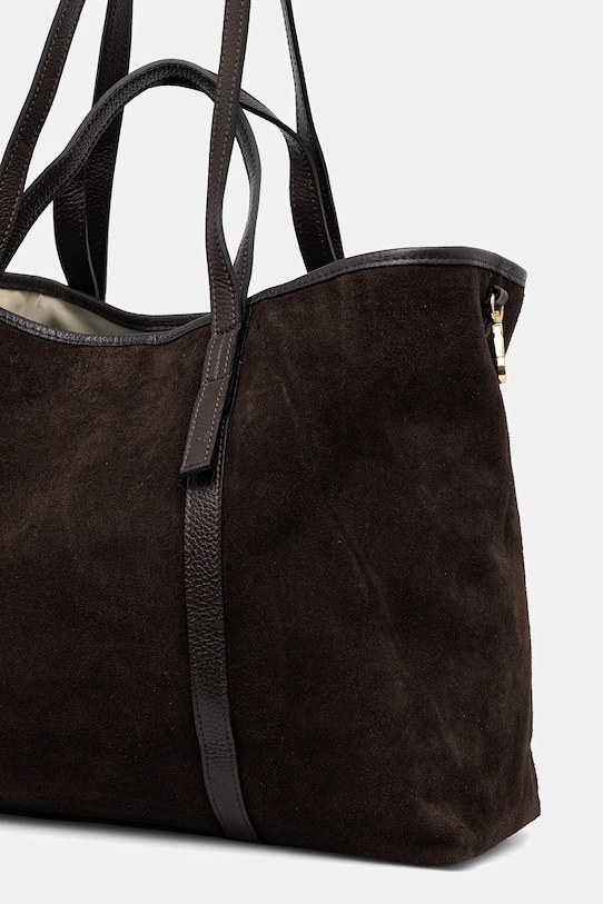 Akcesoria Answear.LAB torebka skórzana SR37DM.pak brązowy