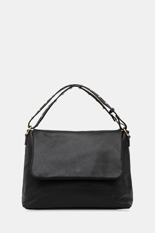 Answear.LAB torebka skórzana skóra licowa czarny 1422.hak