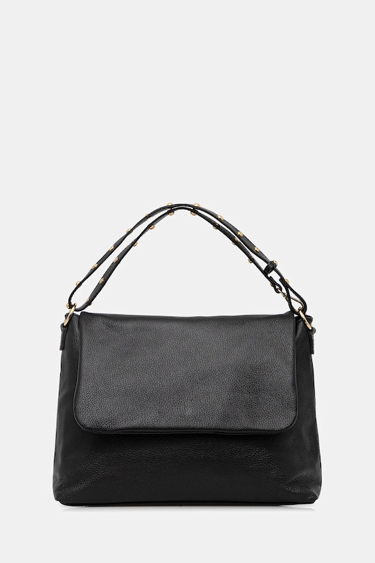 Answear.LAB torebka skórzana skóra licowa czarny 1422.hak