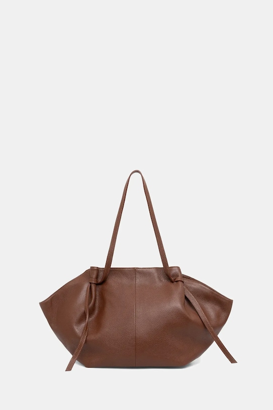 Answear.LAB torebka skórzana skóra licowa brązowy 1427.hak