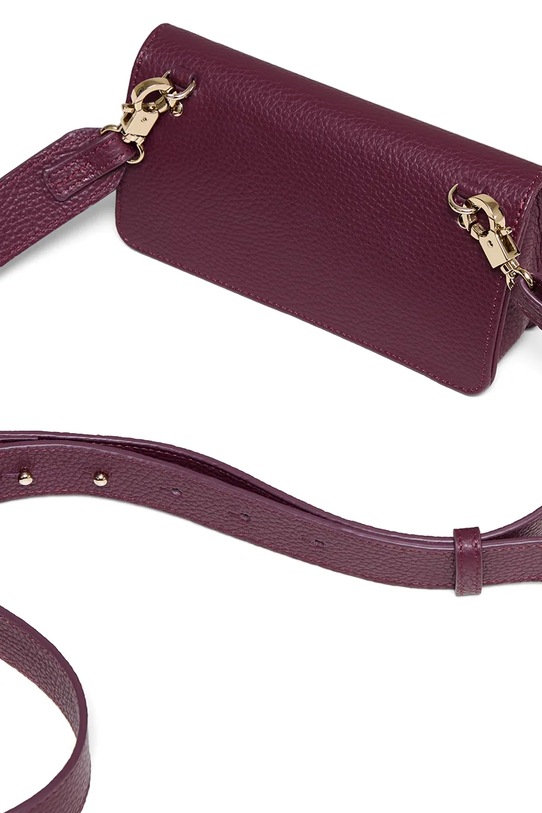 Akcesoria Bonded by Answear.LAB & LOBOS torebka skórzana CAPRI bordowy