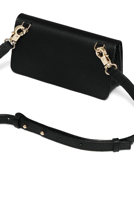 Akcesoria Bonded by Answear.LAB & LOBOS torebka skórzana CAPRI czarny