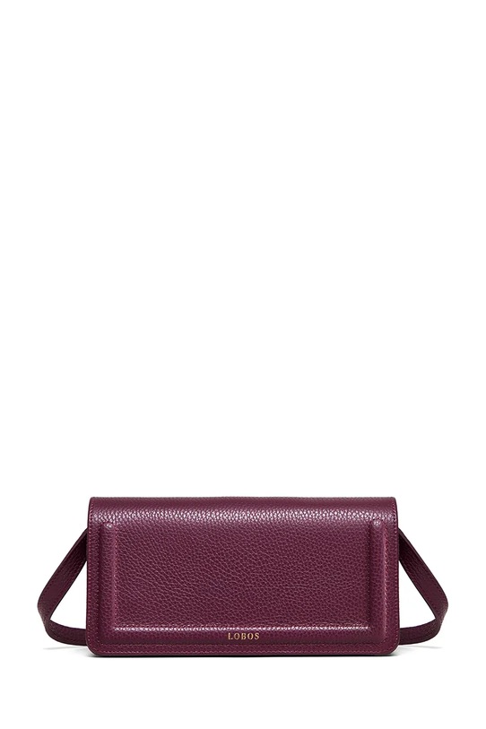 Bonded by Answear.LAB & LOBOS torebka skórzana MIDI CAPRI 2.0 bordowy WS26