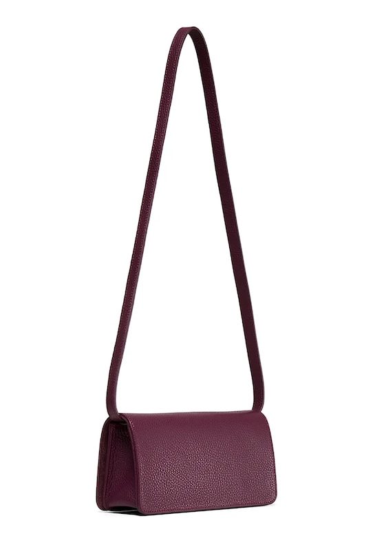 Akcesoria Bonded by Answear.LAB & LOBOS torebka skórzana MIDI CAPRI 2.0 bordowy