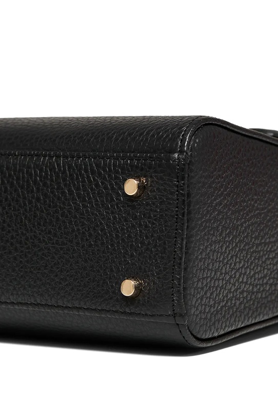 Bonded by Answear.LAB & LOBOS torebka skórzana MINI Q z przypinką BOW