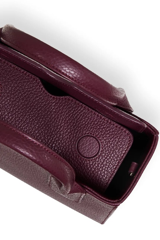 Bonded by Answear.LAB & LOBOS torebka skórzana MIDI Q z przypinką ARCO bordowy