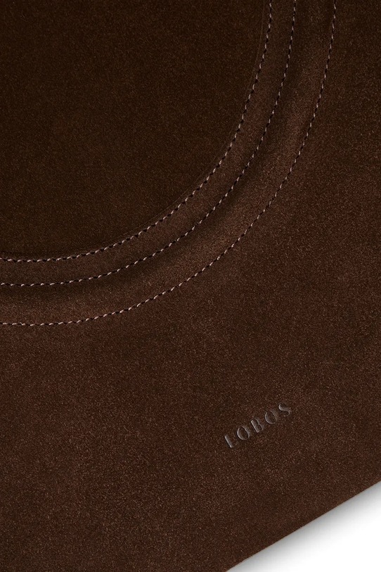 Bonded by Answear.LAB & LOBOS torebka zamszowa BERGAMO brązowy