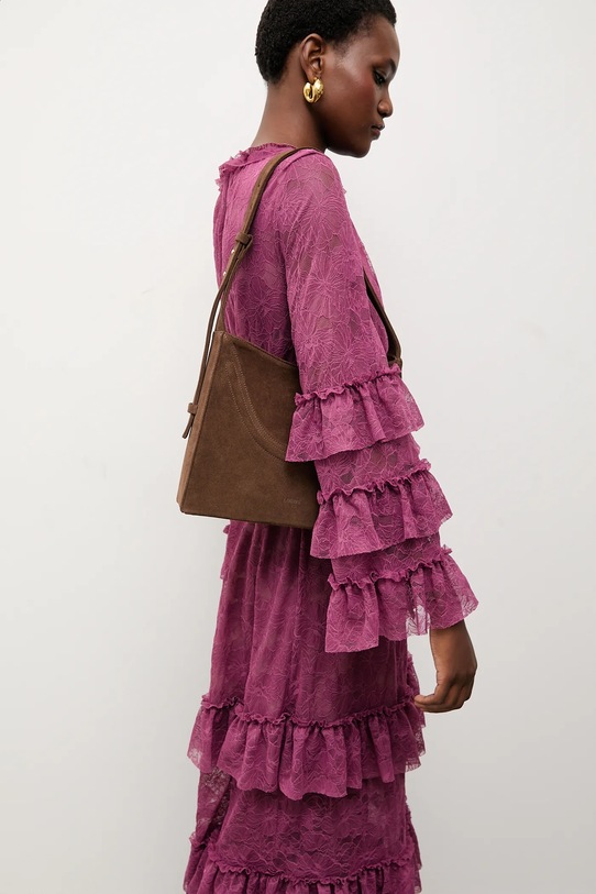 Bonded by Answear.LAB & LOBOS torebka zamszowa BERGAMO