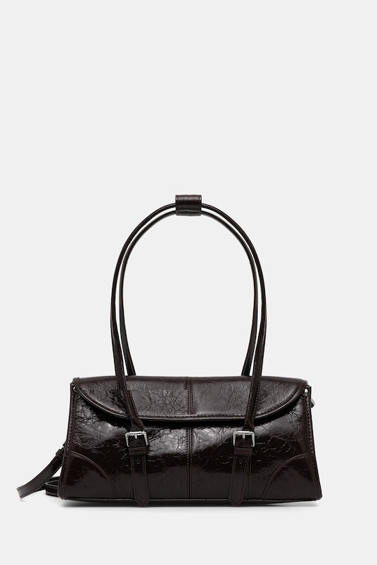 Answear.LAB torebka skórzana skóra licowa bordowy YQ.10.cjk