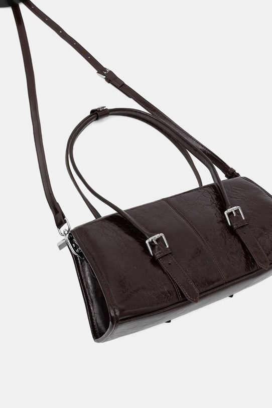 Akcesoria Answear.LAB torebka skórzana YQ.10.cjk bordowy