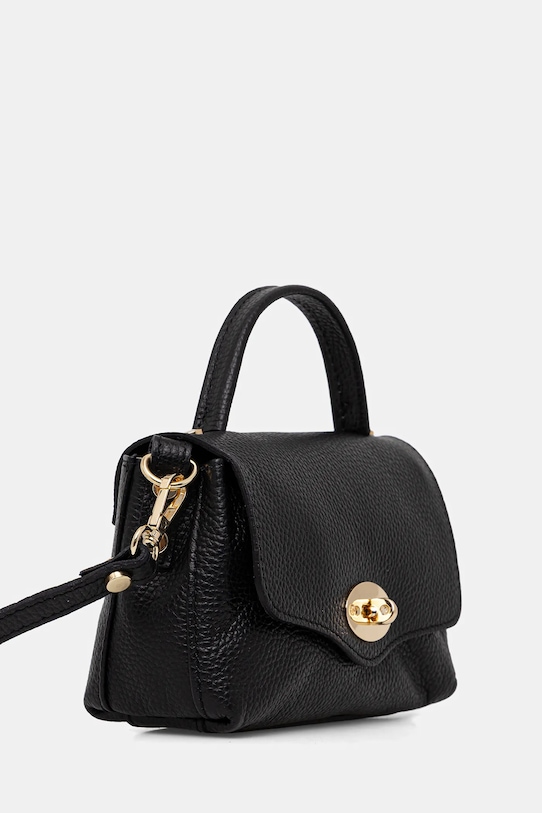 Answear.LAB torebka skórzana 9966.isr czarny WS26