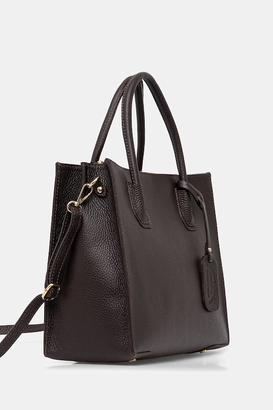 Answear.LAB torebka skórzana 846.isr brązowy WS26