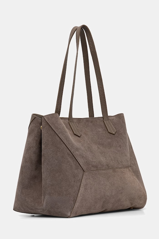 Answear.LAB torebka skórzana c00079.ISR brązowy WS26