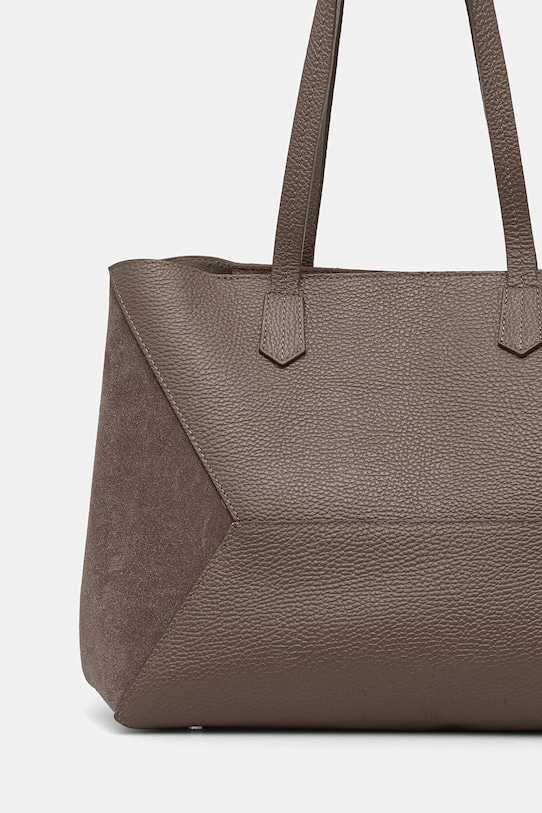 Akcesoria Answear.LAB torebka skórzana c00079.ISR brązowy