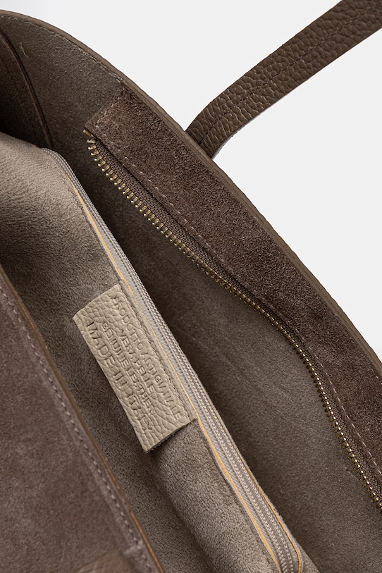 Answear.LAB torebka skórzana c00079.ISR brązowy