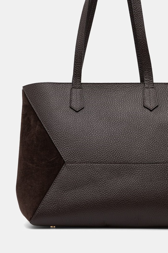 Akcesoria Answear.LAB torebka skórzana c00079.ISR brązowy