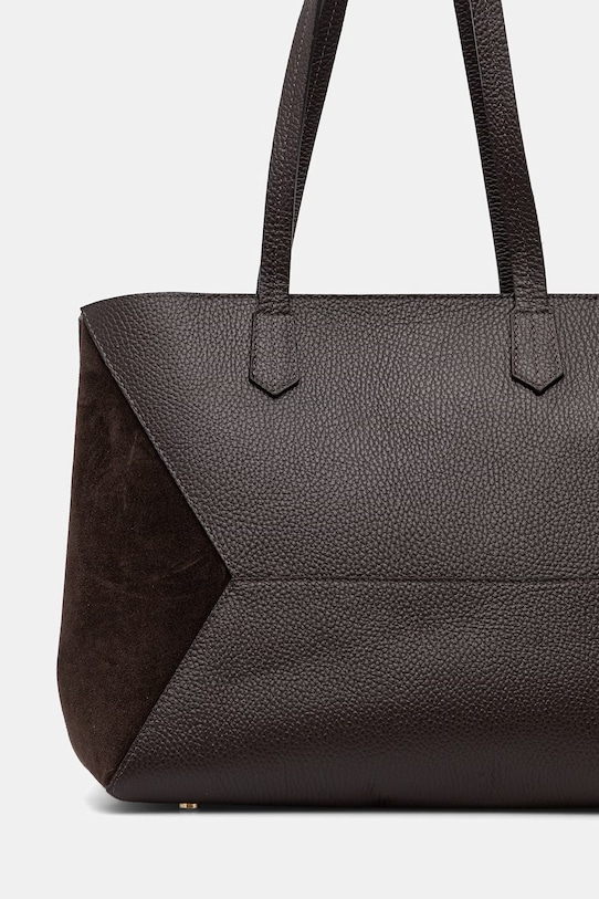 Akcesoria Answear.LAB torebka skórzana c00079.ISR brązowy