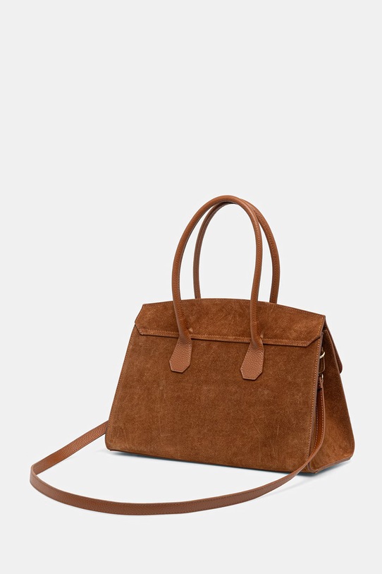 Akcesoria Answear.LAB torebka zamszowa c000054.ISR brązowy