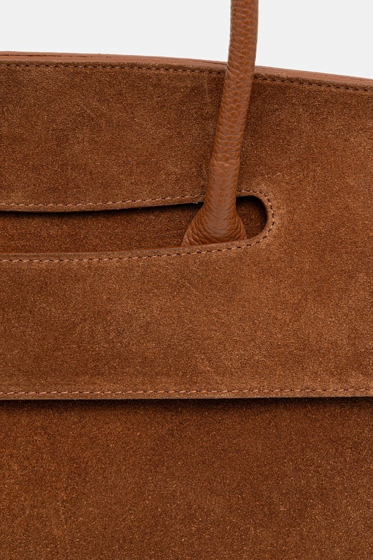 Answear.LAB torebka zamszowa brązowy c000054.ISR