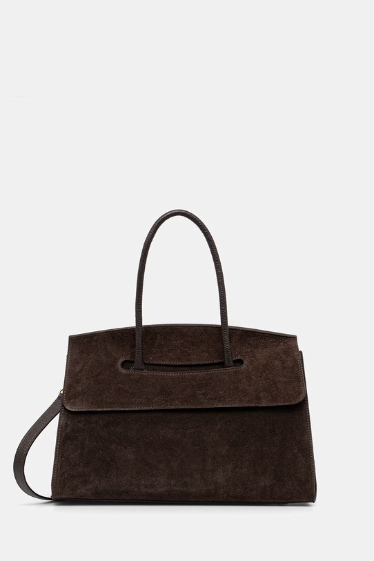 Answear.LAB torebka zamszowa skóra licowa brązowy c000054.ISR