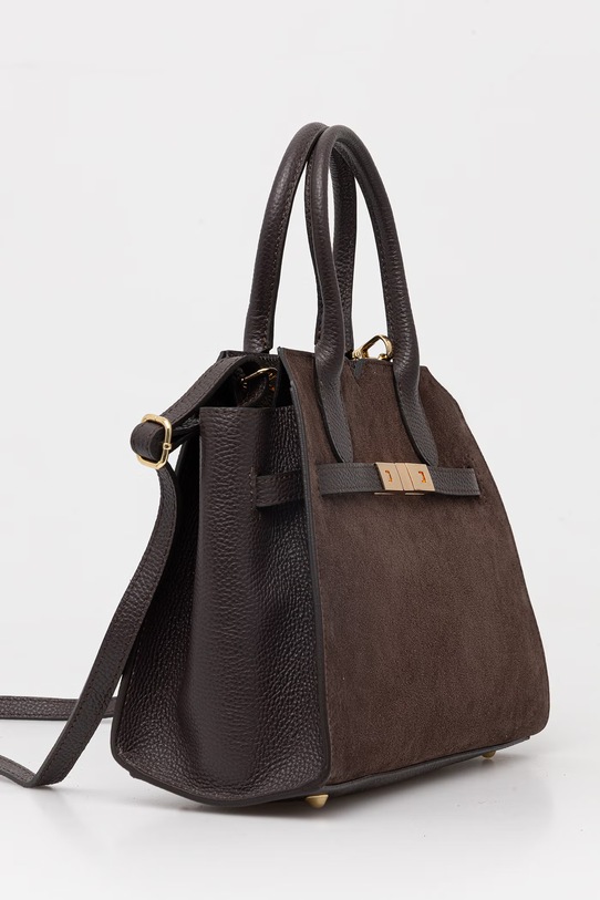 Answear.LAB torebka zamszowa c00062.ISR brązowy WS26