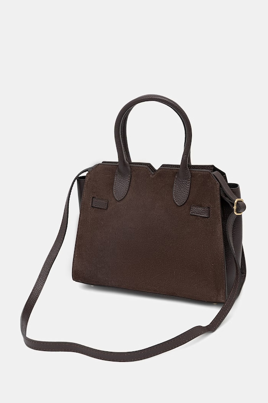 Akcesoria Answear.LAB torebka zamszowa c00062.ISR brązowy