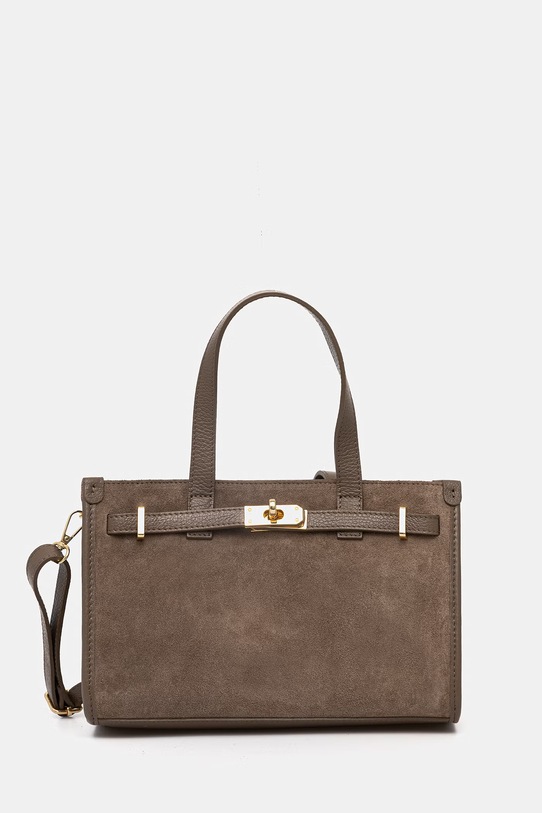 Answear.LAB torebka skórzana skóra licowa brązowy c00081.ISR