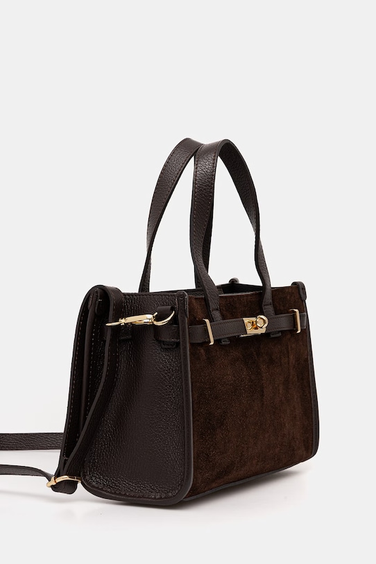 Answear.LAB torebka skórzana c00081.ISR brązowy WS26