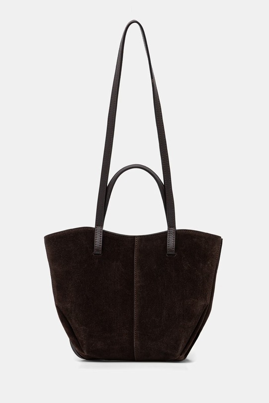 Answear.LAB torebka zamszowa skóra licowa brązowy c0003-picolino.ISR