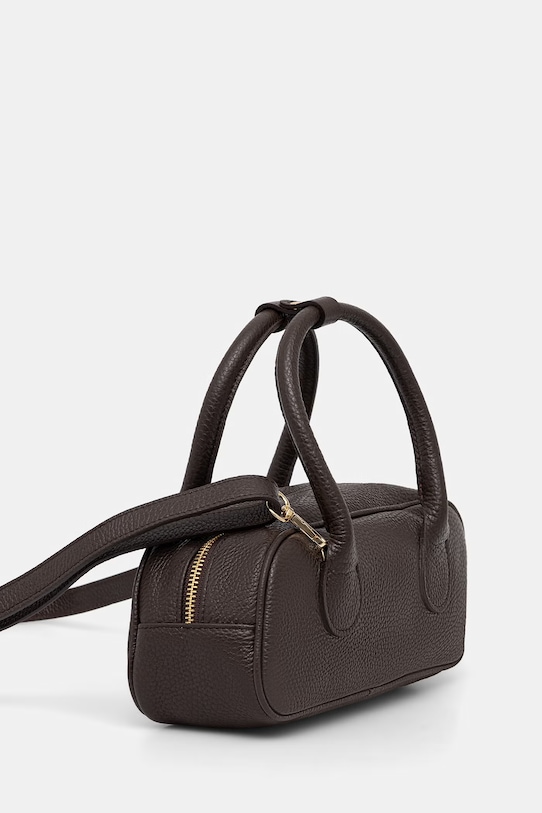 Answear.LAB torebka skórzana a00057.ISR brązowy WS26