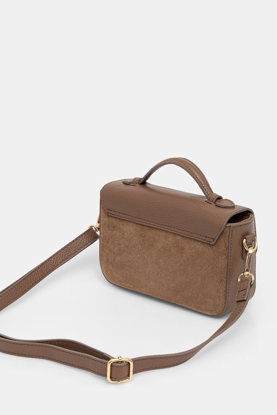 Akcesoria Answear.LAB torebka skórzana a00074.ISR brązowy