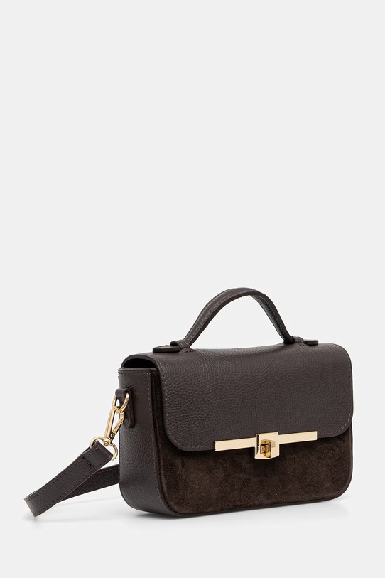 Answear.LAB torebka skórzana a00074.ISR brązowy WS26