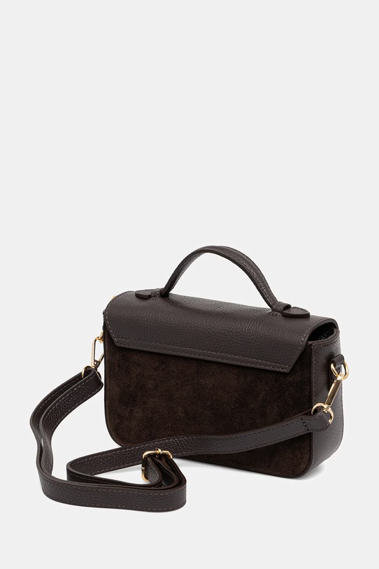 Akcesoria Answear.LAB torebka skórzana a00074.ISR brązowy