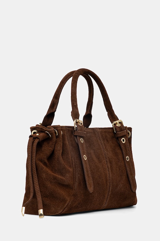 Answear.LAB torebka zamszowa c00058.ISR brązowy WS26