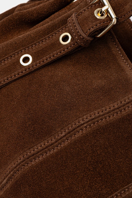 Answear.LAB torebka zamszowa brązowy c00058.ISR