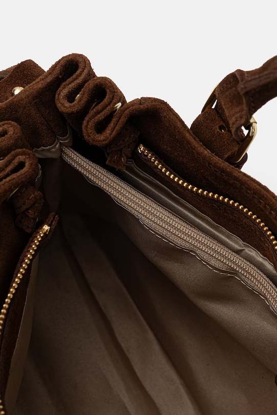 Answear.LAB torebka zamszowa c00058.ISR brązowy