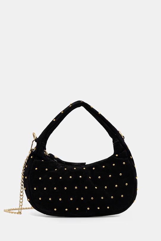 Велурена чанта Answear.LAB велур черен c00078.ISR